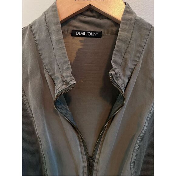 Dear John Army Green Riso Tencel Jacket - Picture 5 of 6